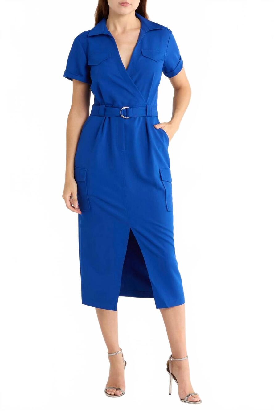 NEW DEREK LAM 10 CROSBY colts dress in blue